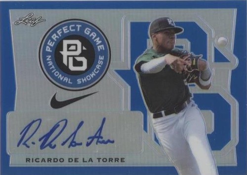 2016 Leaf Perfect Game National Showcase - Ricardo De La Torre #BA-RDT