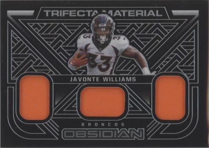 2022 Panini Obsidian Javonte Williams #TFM-JWI