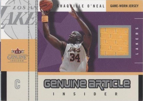 2003-04 Fleer Genuine Insider - Shaquille O'Neal #GA-SO