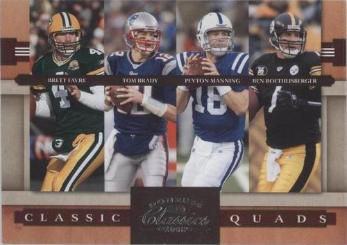 2008 Donruss Classics Ben Roethlisberger Brett Favre Peyton Manning #CQ-6