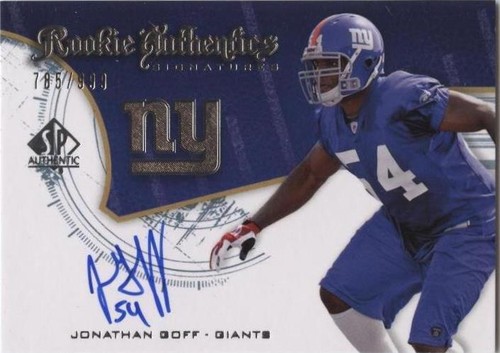 2008 SP Authentic Jonathan Goff #243