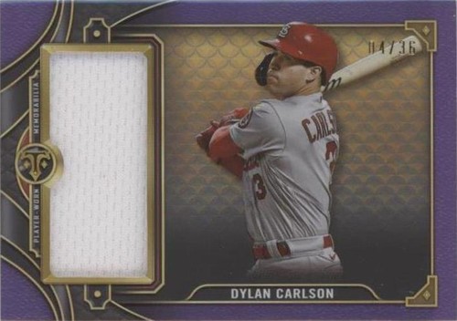 2022 Topps Triple Threads - Dylan Carlson #SJR3-DC2