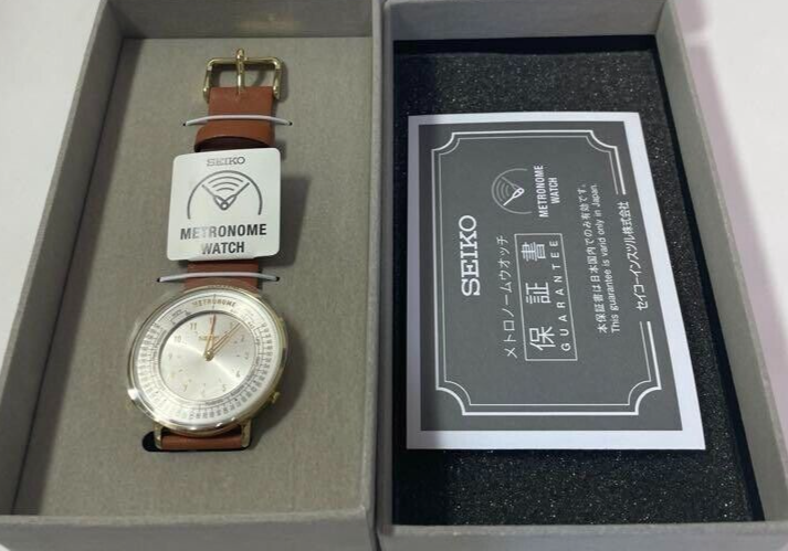 Pre-owned Seiko Metronome Watch Standard Line Color Camel Smw003a Japan Brand