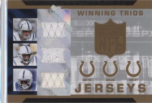 2007 SPx Marvin Harrison Peyton Manning Reggie Wayne #WT-MHW