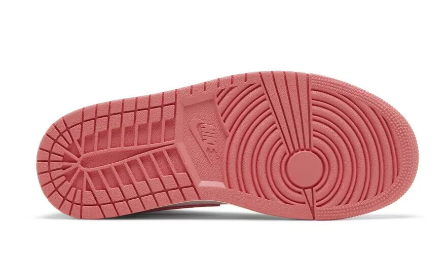 Pre-owned Jordan Air  1 Mid Strawberries And Cream Pink - Size 8w W Women's - Bq6472-186