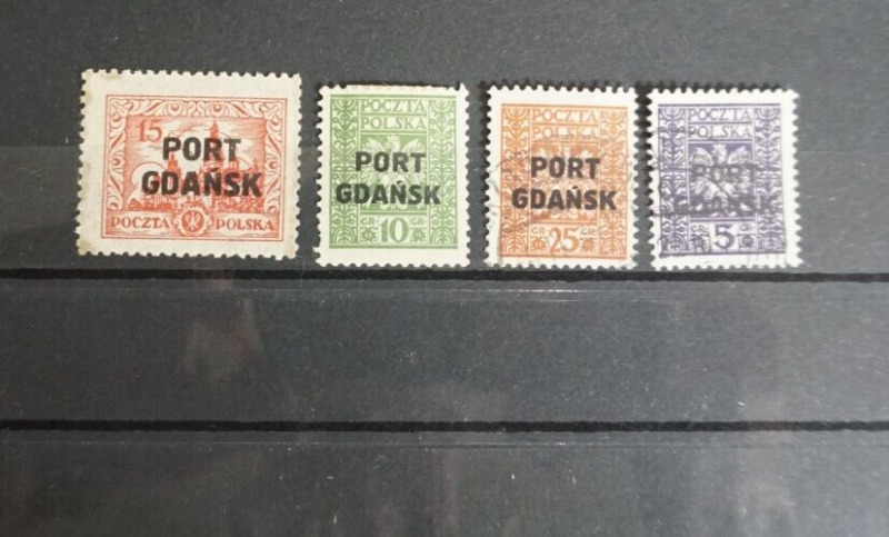 Poland Port Gdansk mint and used stamps CV80