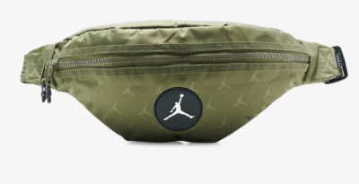 NIKE JORDAN Jacquard Crossbody Unisex Waist Bag Sports OLIVE