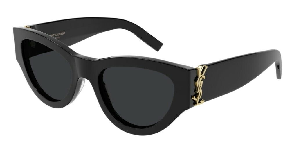 Pre-owned Saint Laurent Sl M94-001 Black/gray Cat-eye Women Sunglasses