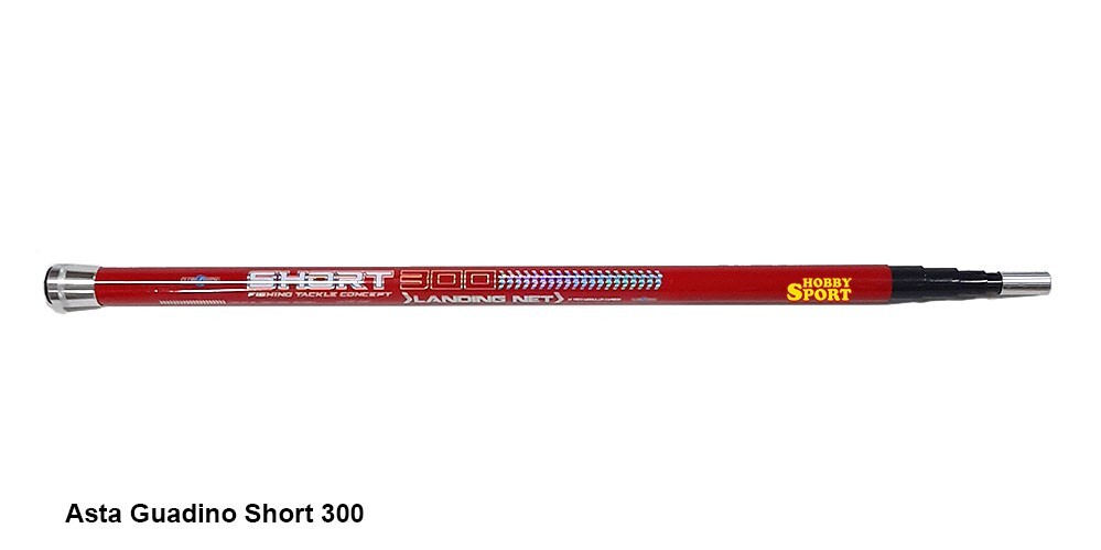 ASTA GUADINO LANDING SHORT MANICO 3 MT TELESCOPICO TROTA GLOBE FISHING 3351-300