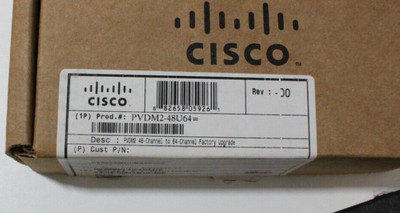 CISCO PVDM2-48U64  48-CHANNEL to 64 Channel Factory Upgrade DSP VOICE FAX CARD