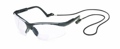 Gateway Scorpion 2.0 Clear Bifocal Mag Reader Safety Glasses Ballistic W/Cord