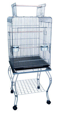 YML 600HCP 20 in. Open Top Parrot Cage With Stand - Antique Copper