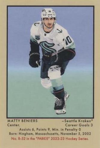 2022-23 Upper Deck Parkhurst Champions - Matty Beniers #R-52