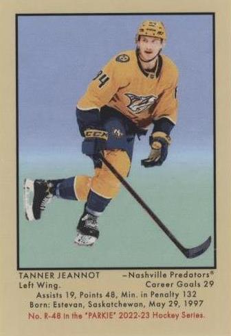 2022-23 Upper Deck Parkhurst Champions - Tanner Jeannot #R-48