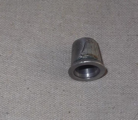 PEWTER THIMBLE WITH 3-MASTED SKOONER AT SEA ENGRAVED