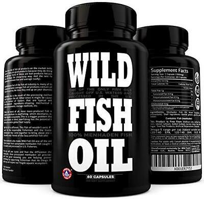 Wild Foods Fish Oil Supplement - Triple-Strength Omega 3 with Triglyceride DPA