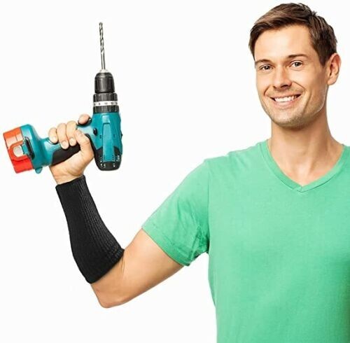 2 Protective Arm Sleeve Cut Heat Resistant Protector Anti Abrasion Safety Work