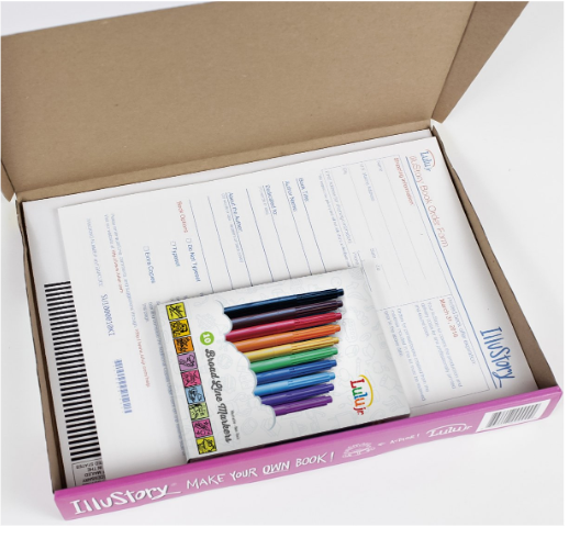 Lulu Jr Illustory Make Your Own Book Craft Kit For Ages 6 and Up New and Sealed