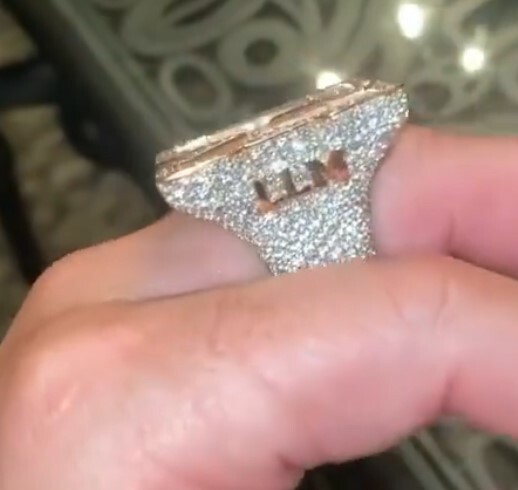 Pre-owned Online0369 3.88ct Cubic Zirconia Custom Any 3d Initial Letter Fully Filled Ring Silver In White