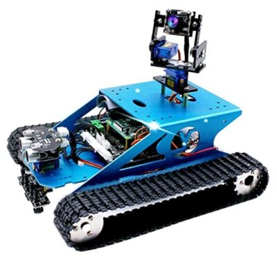  Raspberry Pi Robotics with Camera Programmable AI Electronic DIY Tank Robot 