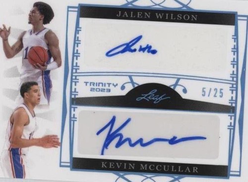 2022-23 Leaf Trinity - Kevin McCullar/Jalen Wilson #DA-15