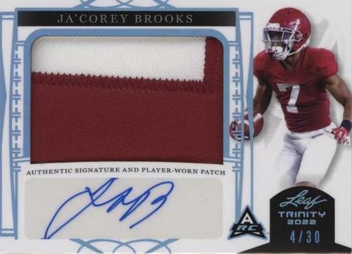 2022 Leaf Trinity Ja'corey Brooks #PA-JCB