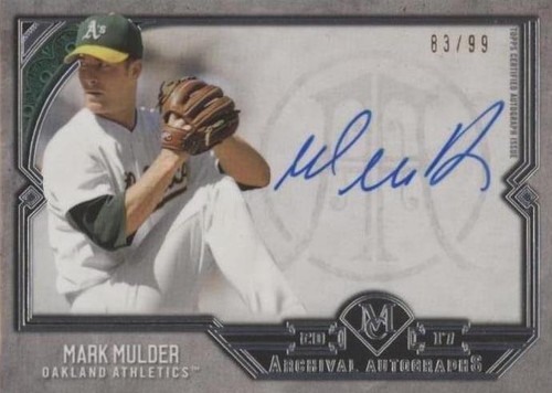 2017 Topps Museum Collection - Mark Mulder #AA-MMU