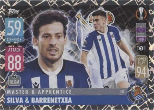 2021-22 Topps Match Attax UCL Ander Barrenetxea David Silva #430