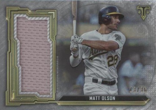 2020 Topps Triple Threads - Matt Olson #SJR-MOL