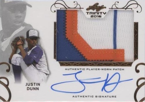 2016 Leaf Trinity - Justin Dunn #PA-JD1
