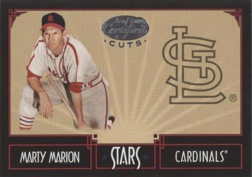 2004 Leaf Certified Cuts - Marty Marion #S-50