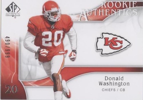 2009 SP Authentic Donald Washington #257