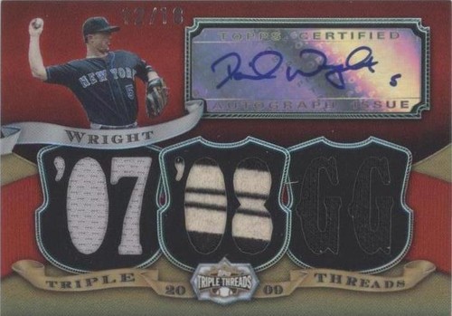 2009 Topps Triple Threads - David Wright #TTAR-1