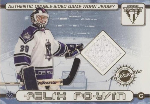 2001-02 Pacific Private Stock Titanium - Felix Potvin Ziggy Palffy #17