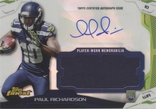 2014 Topps Finest Paul Richardson #AJR-PG