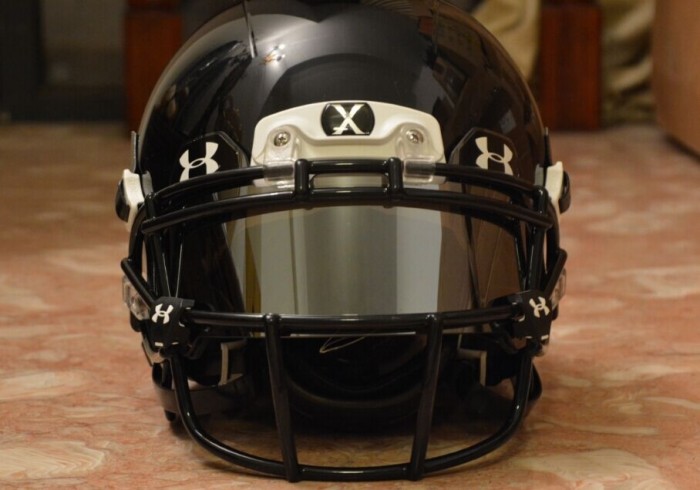 アメリカンフットボール UNDER ARMOUR - Under Armour Visor Saints Mirror CHEAP Under Armour Football Helmet Visor Eye Shield SILVER