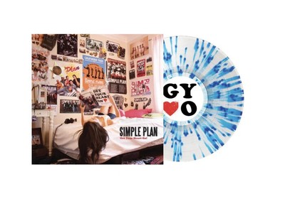 Simple Plan Get Your Heart On Presale Clear w/ Blue Splatter Color Vinyl LP X500