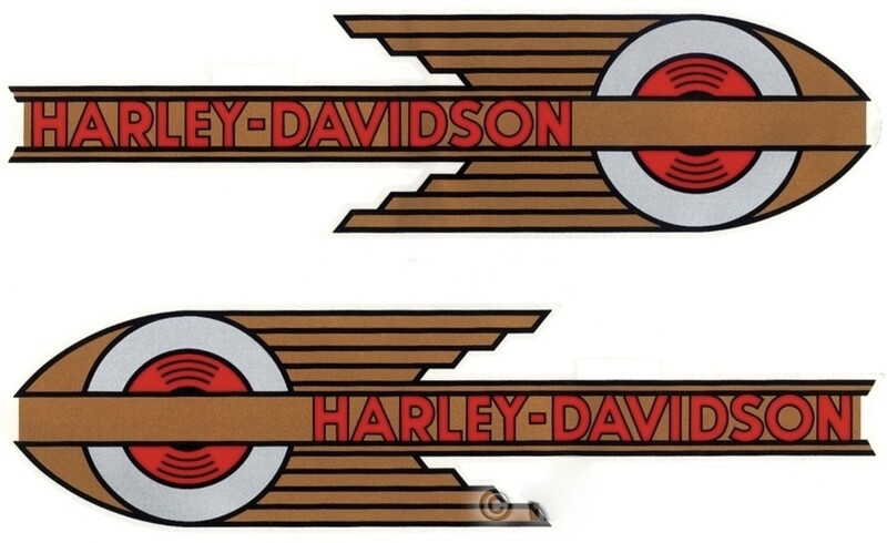 Harley-Davidson スチュワートワーナー ナックル　WL 旧車 Harley 5917-36 Fuel Gas Petrol Tank Decal VL Knucklehead UL