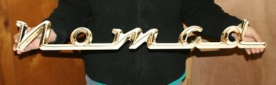 CHEVROLET 1957 NOMAD SCRIPT   FLAT STEEL SIGN    34'' X 4 