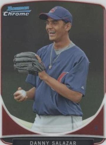 2013 Bowman Chrome Minis Orange Refractor /15 Danny Salazar