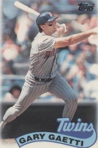 1989 Topps League Leaders Minis - Gary Gaetti #61
