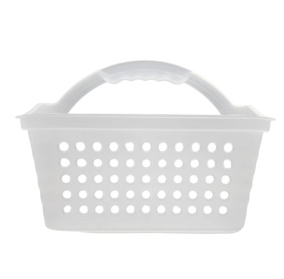 Mainstays Small Portable Shower Caddy Frost Plastic