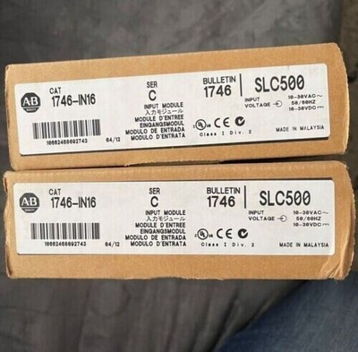 New Factory Sealed AB 1746-IN16 SERC Digital SLC 500 Input Module In Stock