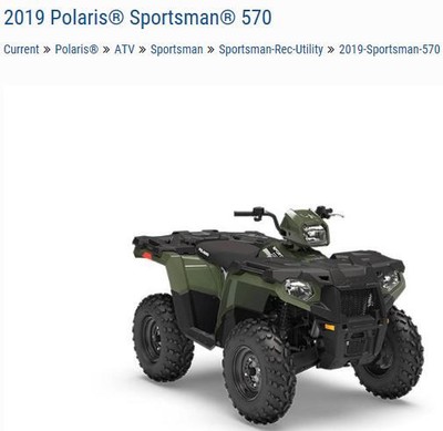 2019 Polaris Sportsman 570 EPS Green