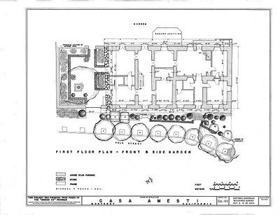 Jose Amesti Casa,516 Polk Street,Monterey,Monterey County,CA,California,HABS,10