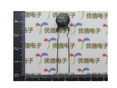 10pcs Rated Resistor at 25°C 10 Ohm NTC 10D-11 Thermistor Resistor