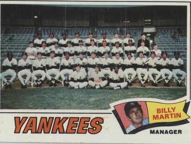 1977 Topps - Billy Martin #387