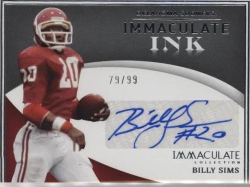 2022 Panini Immaculate Collection Collegiate Billy Sims #IN-BSI