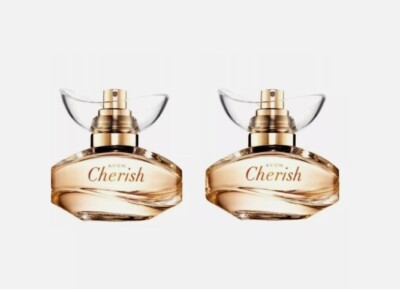AVON Set CHERISH Perfume Women's Eau de Toilette 2X1.7 fl oz, floral composition
