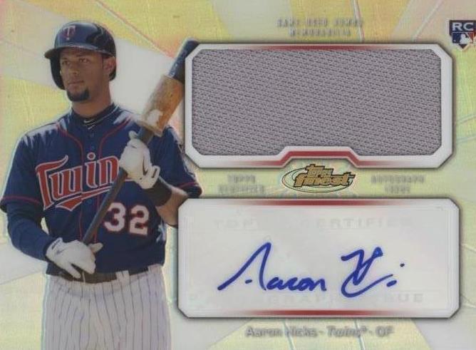 2013 Topps Finest - Aaron Hicks #AJR-AHI